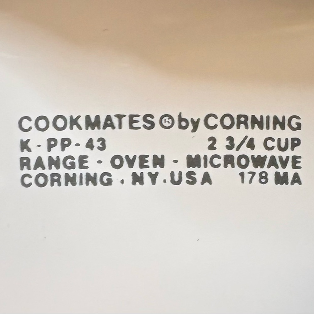Vintage Corningware Cookmates Small Casserole Dish 
1970’s - Picture 8 of 8